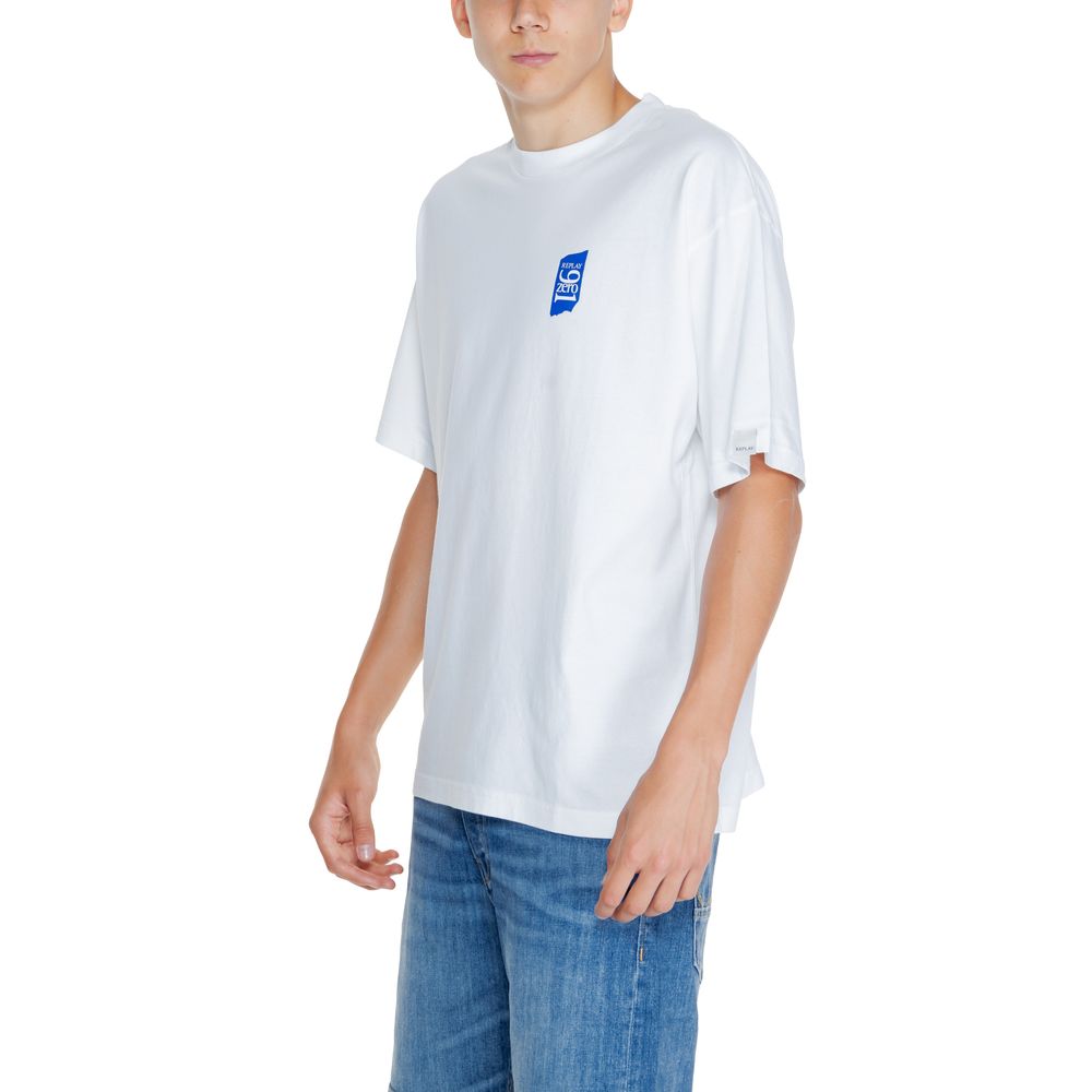 Replay White Cotton T-Shirt -   -  Replay.