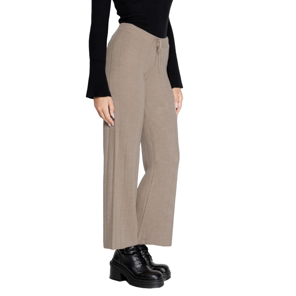 Only Beige Marabou Pant -   -  Only.