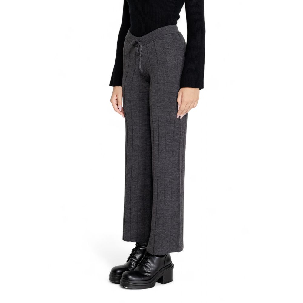 Only Gray Marabou Pant -   -  Only.