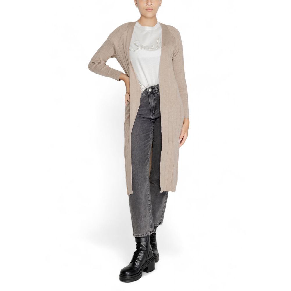 Only Beige Marabou Cardigan -   -  Only.