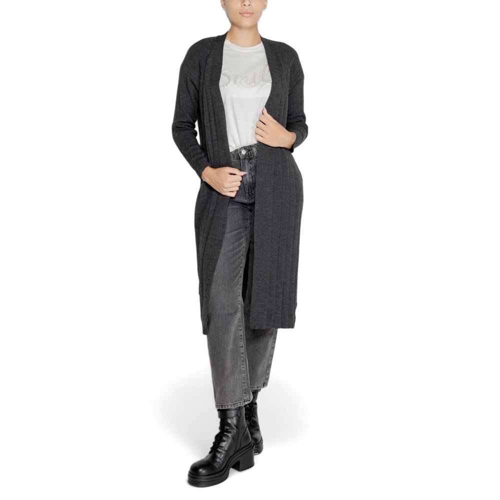 Only Gray Marabou Cardigan -   -  Only.