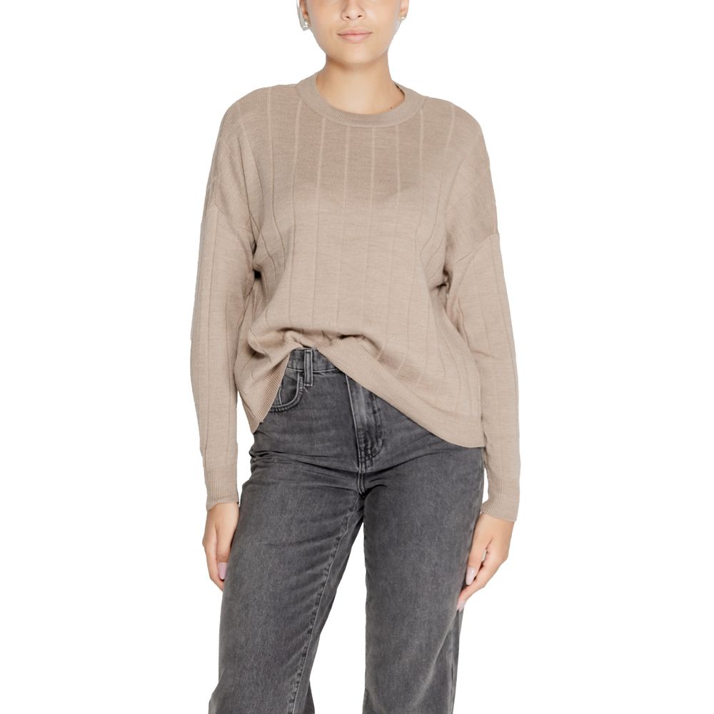 Only Beige Marabou Sweater -   -  Only.