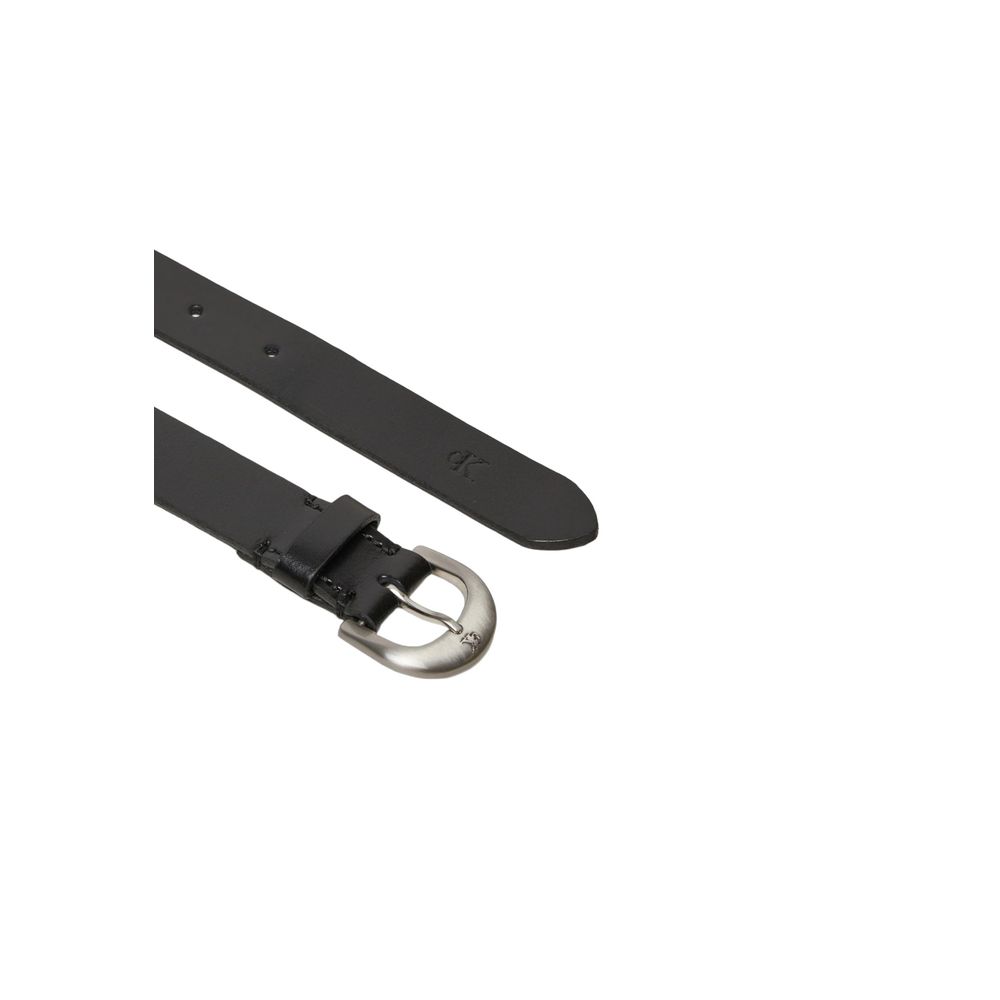 Calvin Klein Jeans Black Leather Belt -   -  Calvin Klein Jeans.
