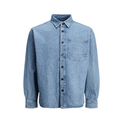 Jack Jones Light Blue Cotton Shirt -   -  Jack Jones.