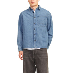 Jack Jones Light Blue Cotton Shirt -   -  Jack Jones.