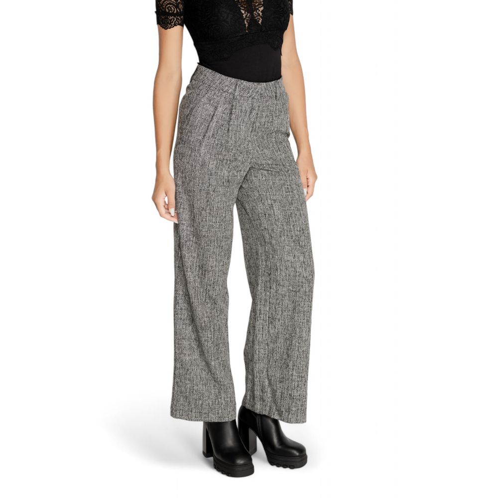 Vila Clothes Black Recycled Polyester Pant -   -  Vila Clothes.