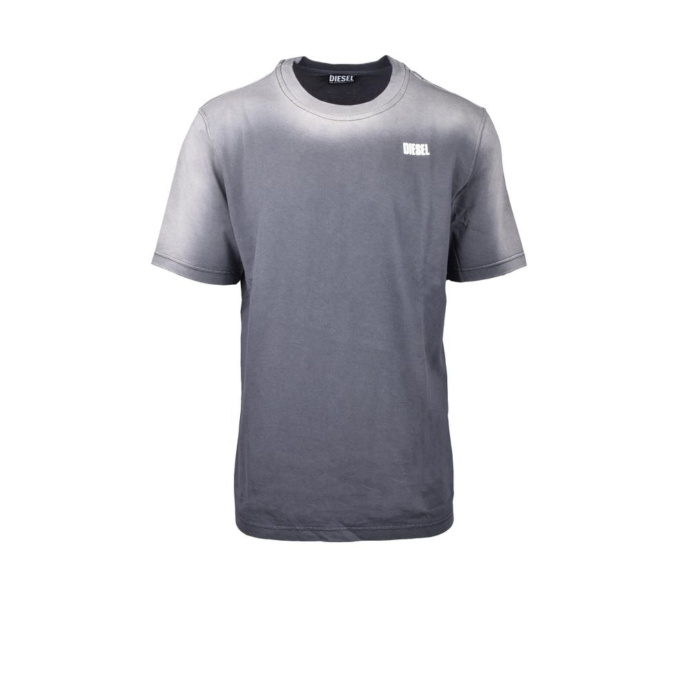 Diesel Gray Cotton T-Shirt -   -  Diesel.
