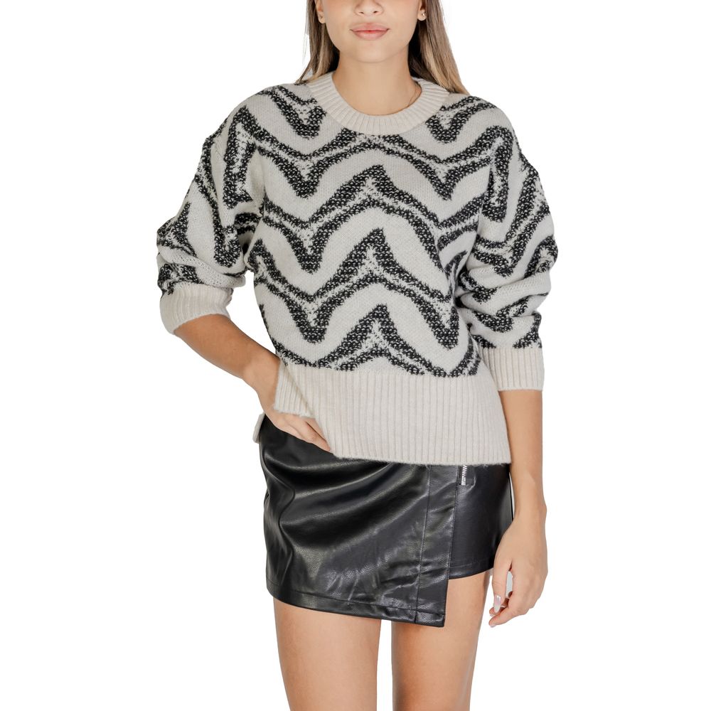 Only White Marabou Sweater -   -  Only.