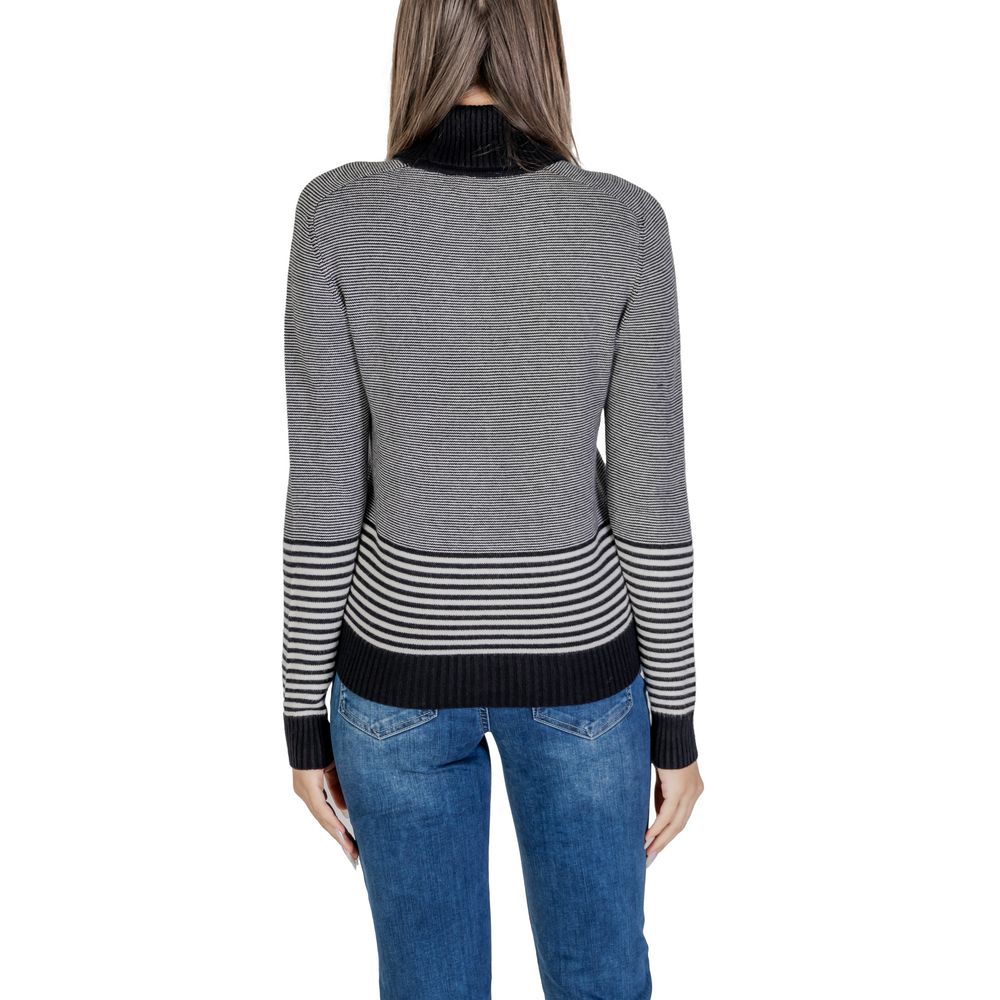 Sandro Ferrone Black And White Viscose Turtleneck -   -  Sandro Ferrone.