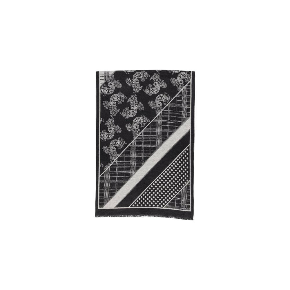 Sandro Ferrone Black Viscose Scarf -   -  Sandro Ferrone.