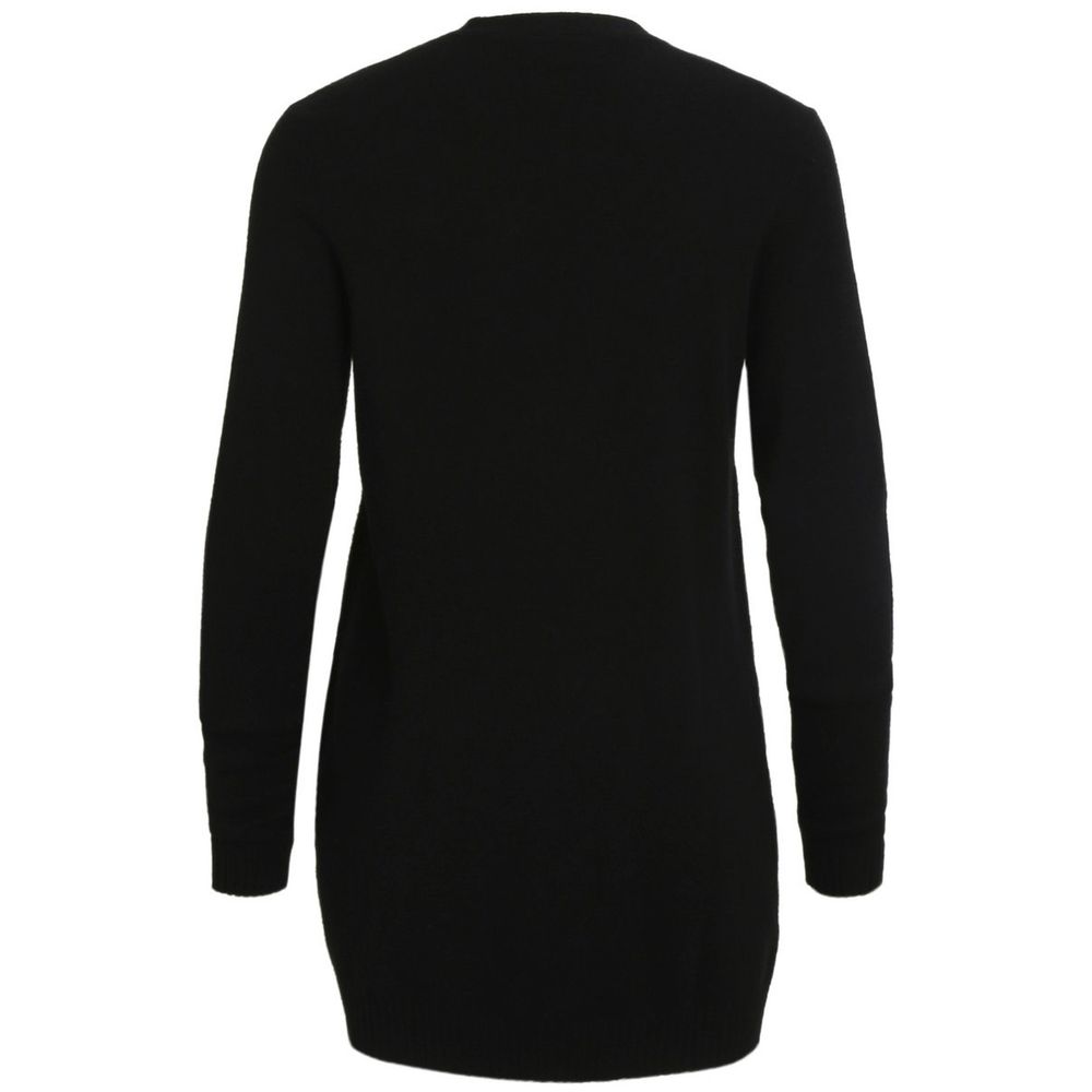 Vila Clothes Black Viscose Cardigan -   -  Vila Clothes.