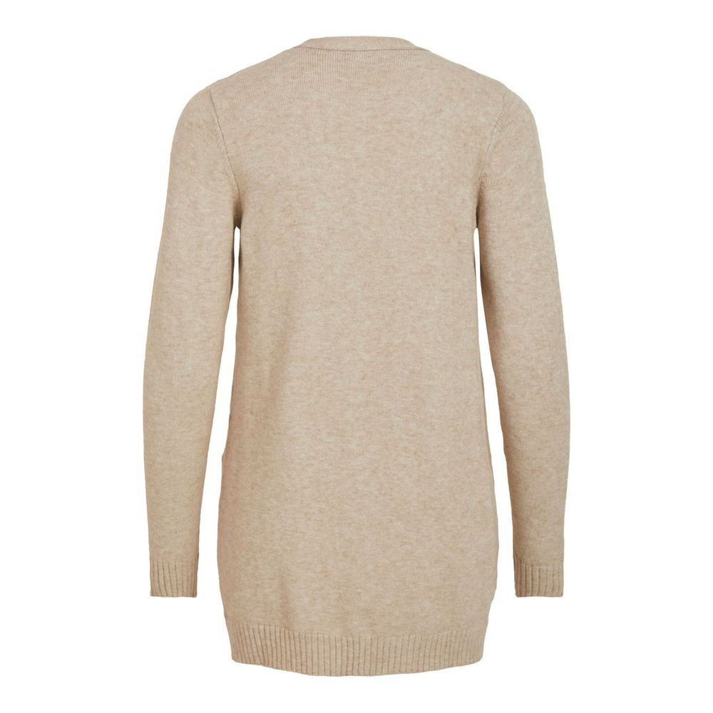 Vila Clothes Beige Viscose Cardigan -   -  Vila Clothes.
