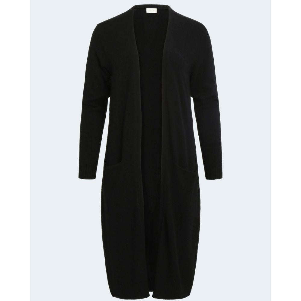 Vila Clothes Black Viscose Cardigan -   -  Vila Clothes.