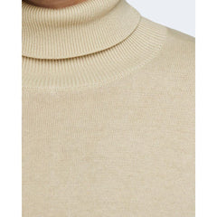 Jack Jones Beige Cotton Turtleneck -   -  Jack Jones.