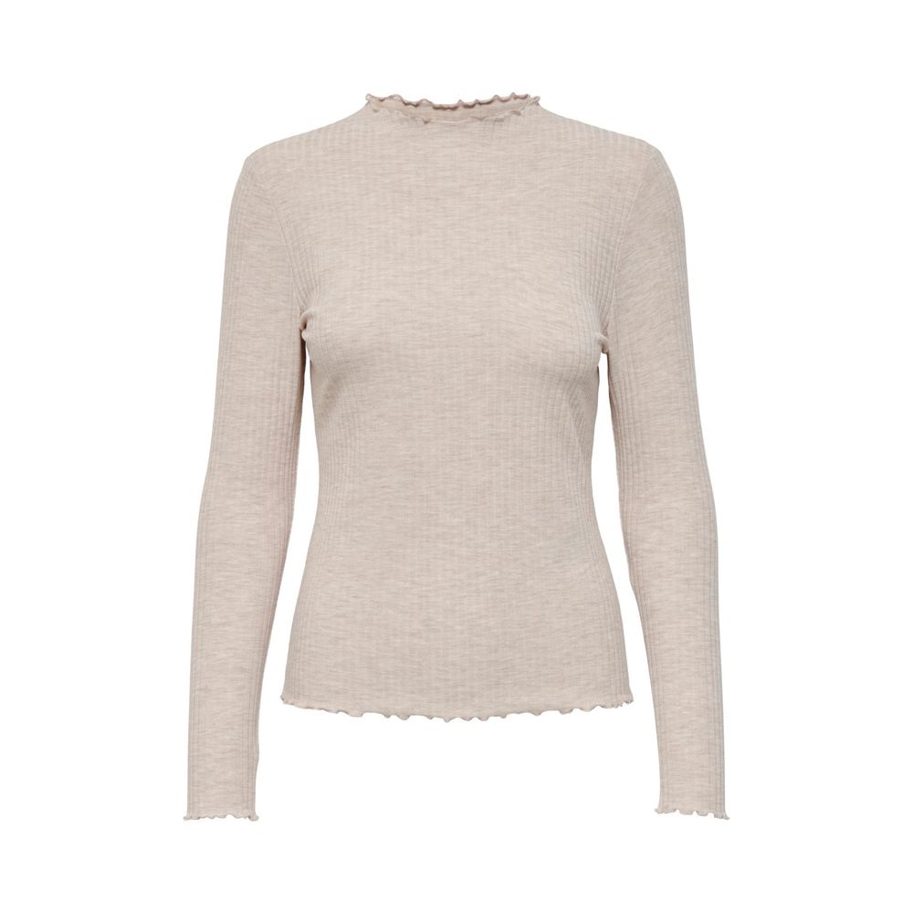 Only Beige Polyester Turtleneck -   -  Only.