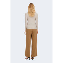Only Beige Polyester Turtleneck -   -  Only.