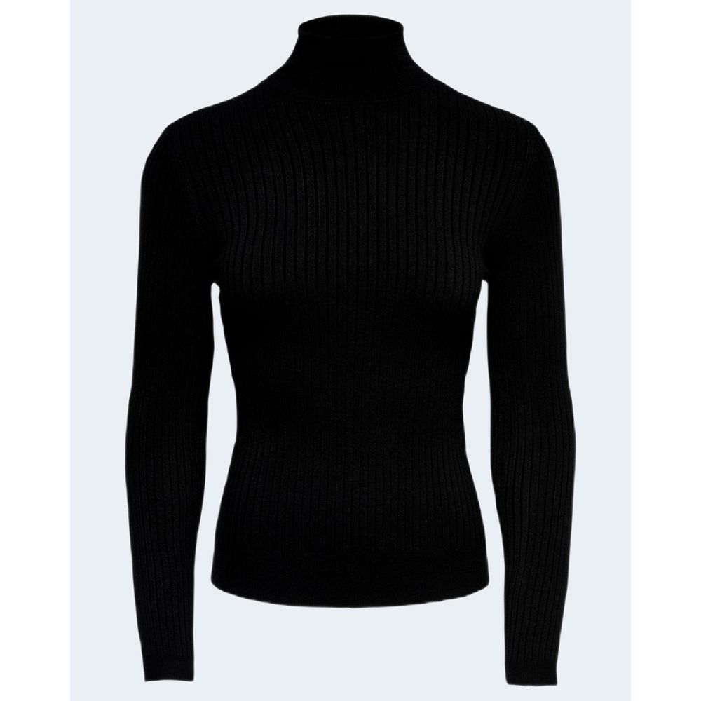 Only Black Viscose Turtleneck -   -  Only.