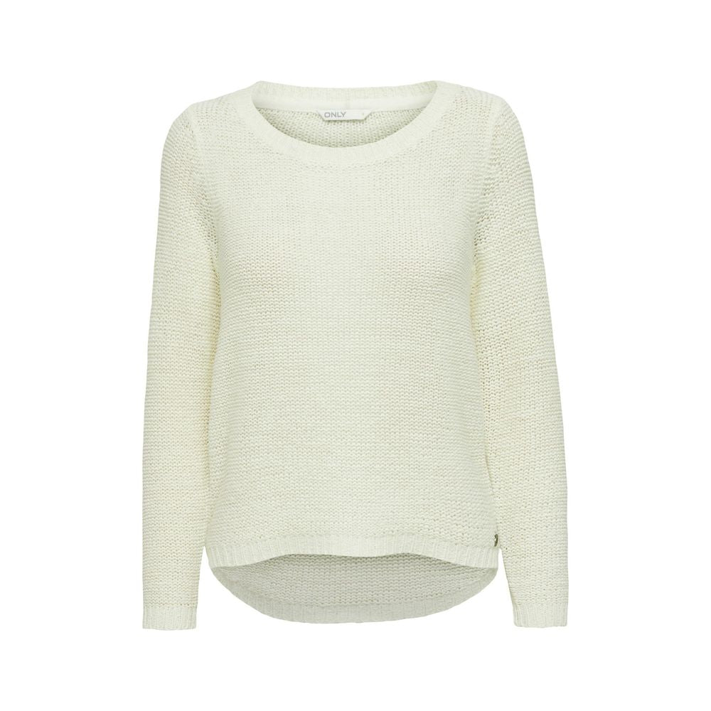 Only White Polyester Sweater -   -  Only.