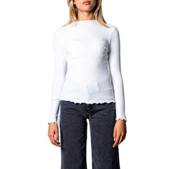 Only White Polyester Turtleneck -   -  Only.