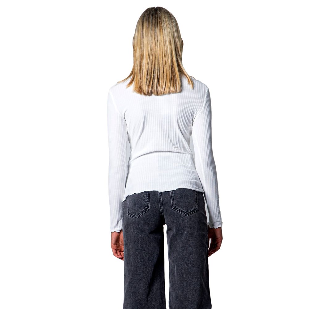 Only White Polyester Turtleneck -   -  Only.