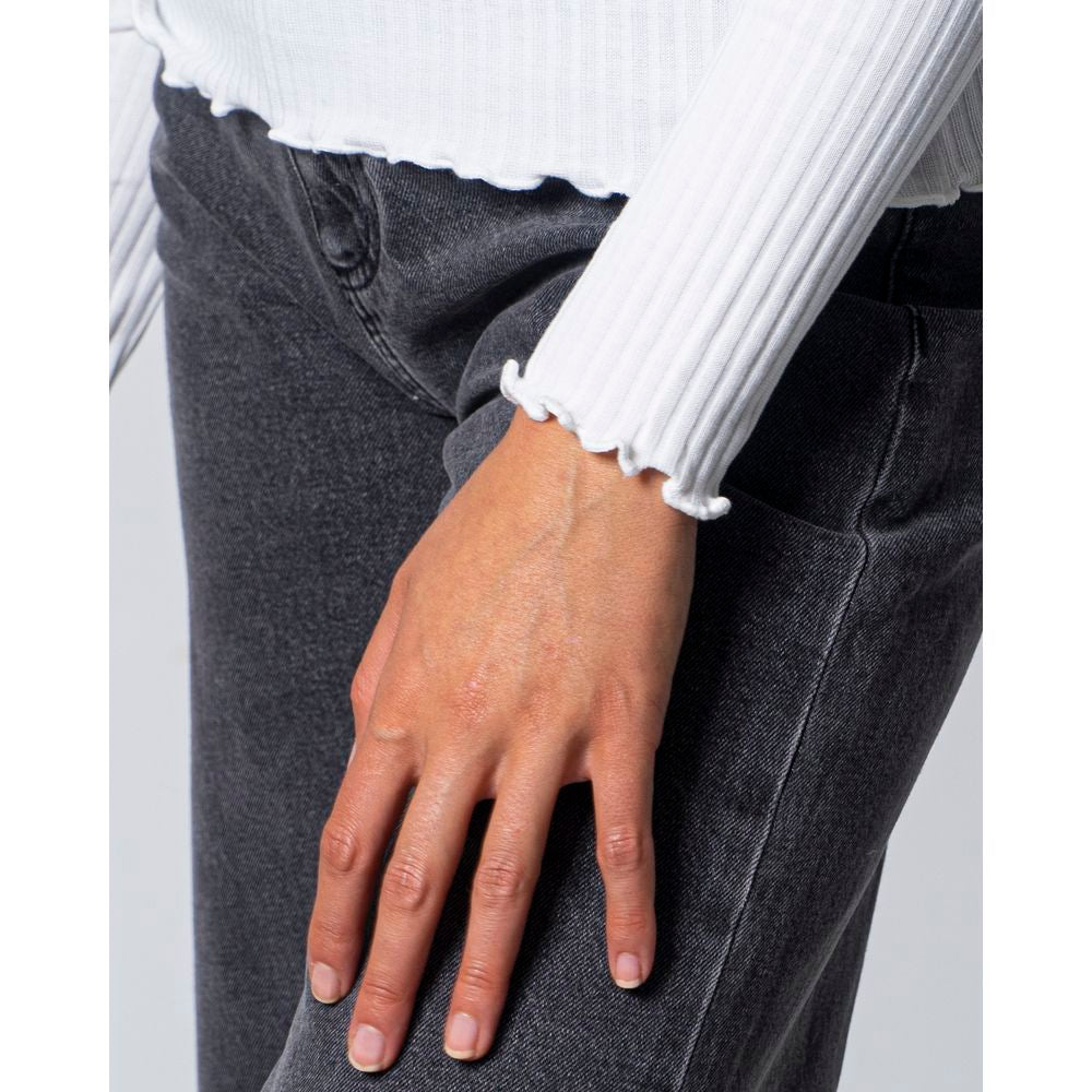 Only White Polyester Turtleneck -   -  Only.