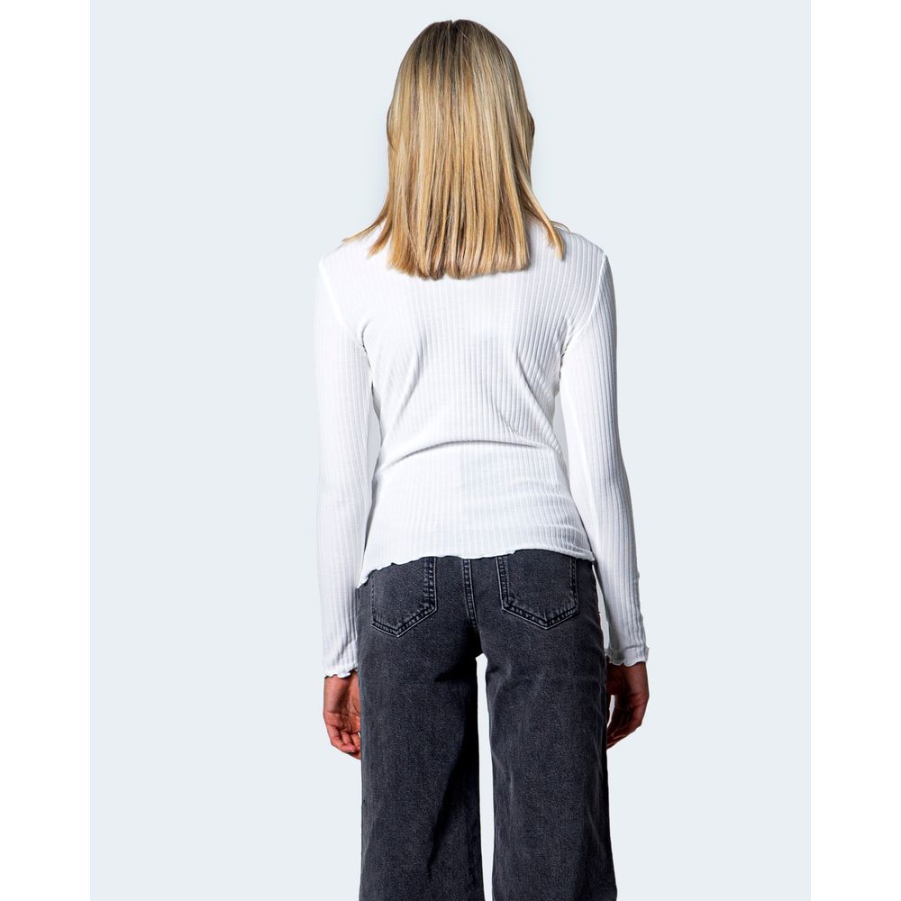 Only White Polyester Turtleneck -   -  Only.