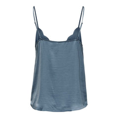Only Blue Polyester Tank Top -   -  Only.
