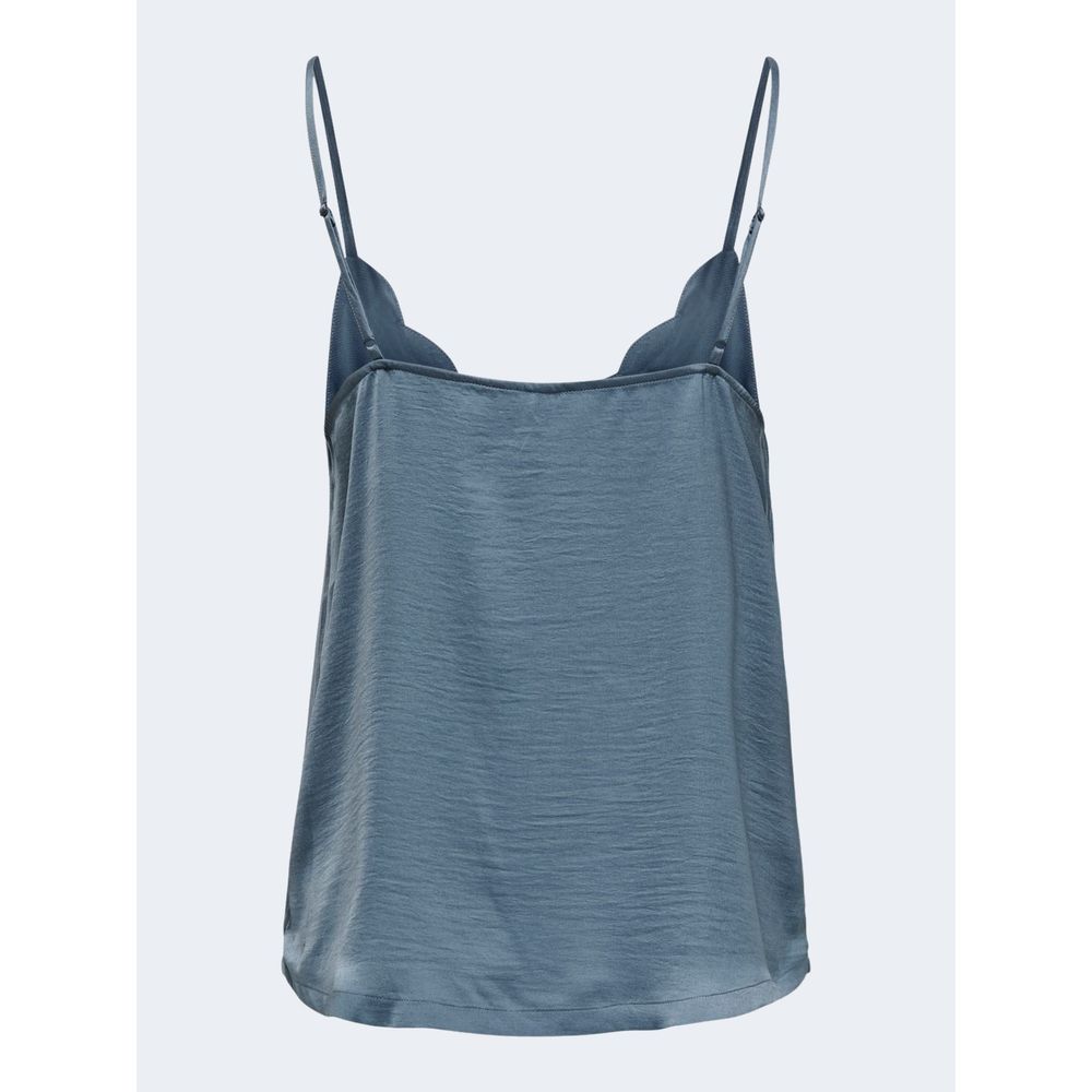 Only Blue Polyester Tank Top -   -  Only.