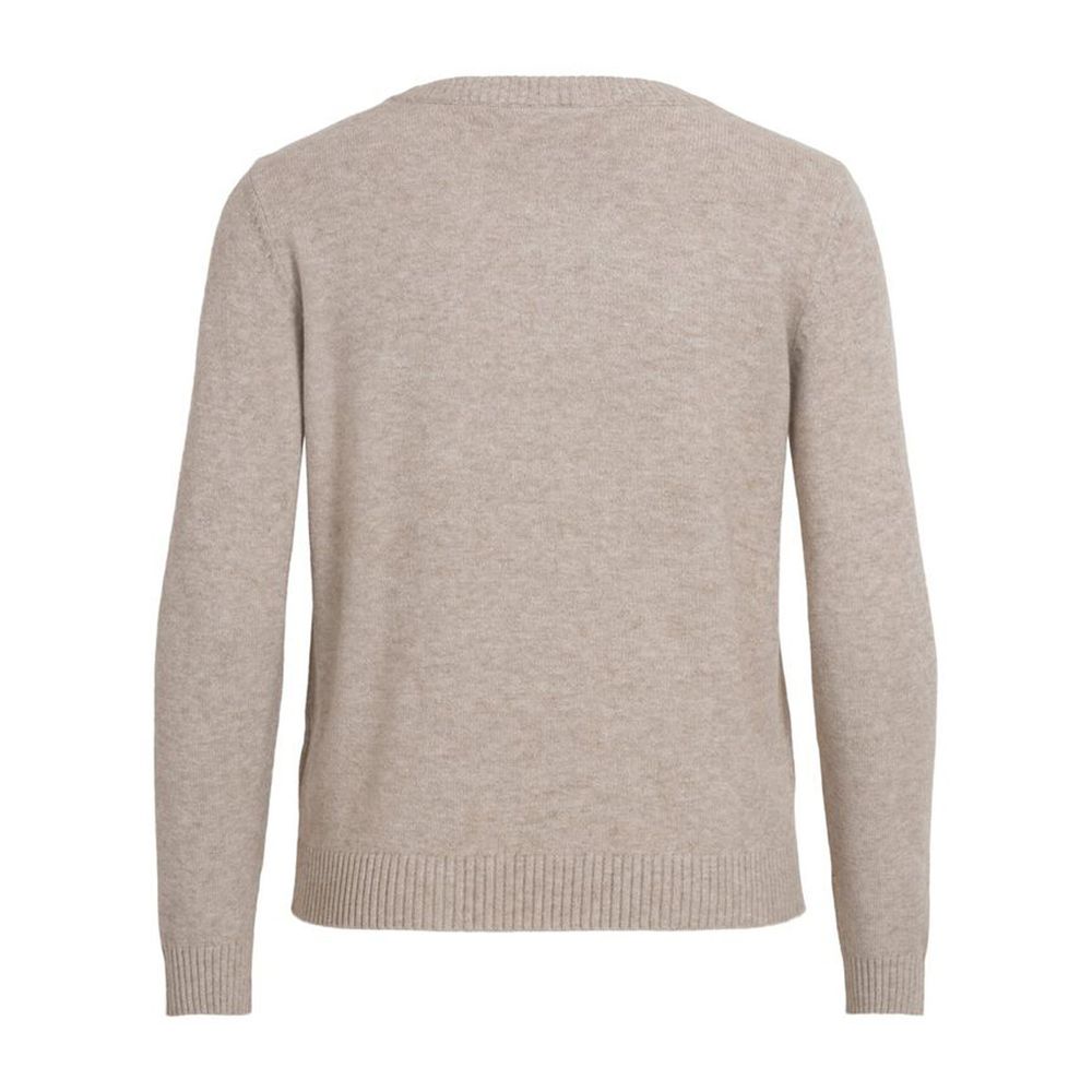 Vila Clothes Beige Viscose Sweater -   -  Vila Clothes.