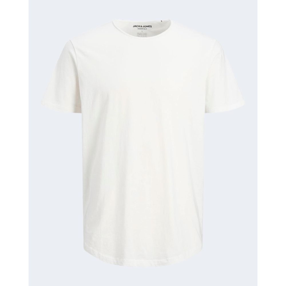 Jack Jones Cream Organic Cotton T-Shirt -   -  Jack Jones.
