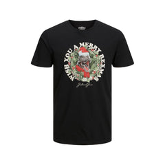 Jack Jones Black Cotton T-Shirt -   -  Jack Jones.