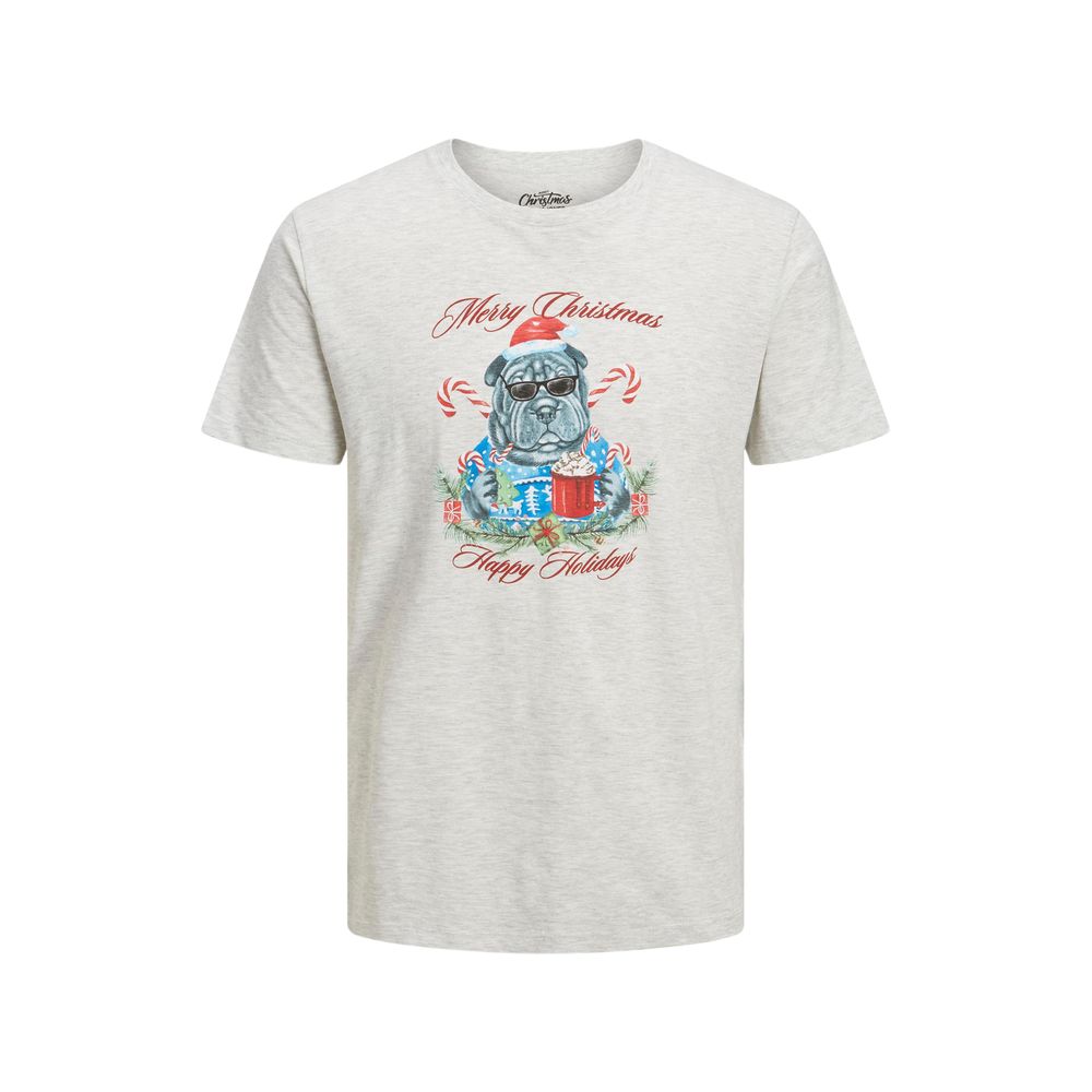 Jack Jones Gray Cotton T-Shirt -   -  Jack Jones.