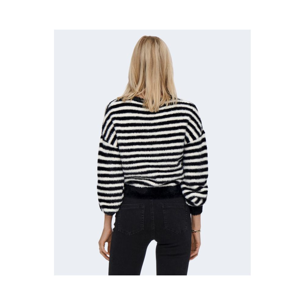 Only Black And White Marabou Sportswear -   -  Only.