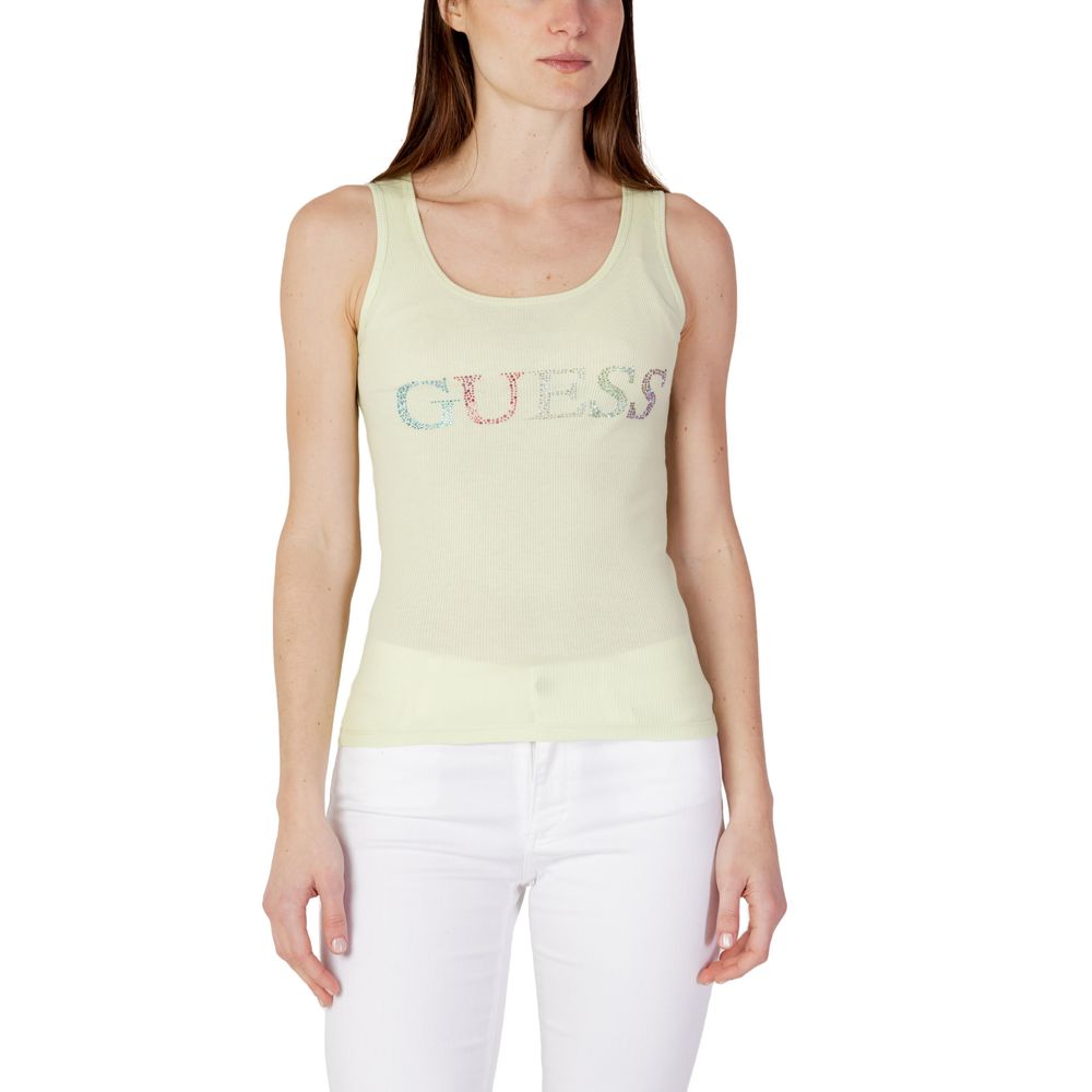 Guess Green Cotton Tank Top -   -  Guess.