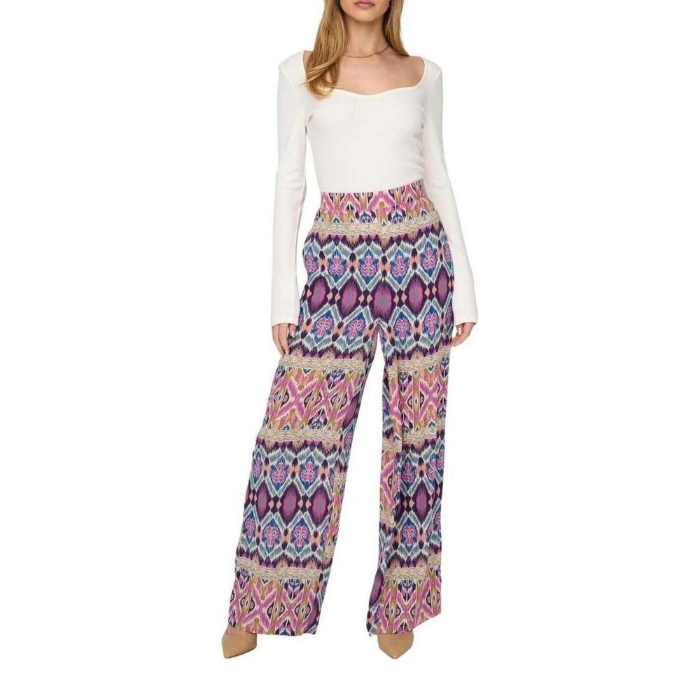 Only Multicolor Recycled Polyester Pant -   -  Only.