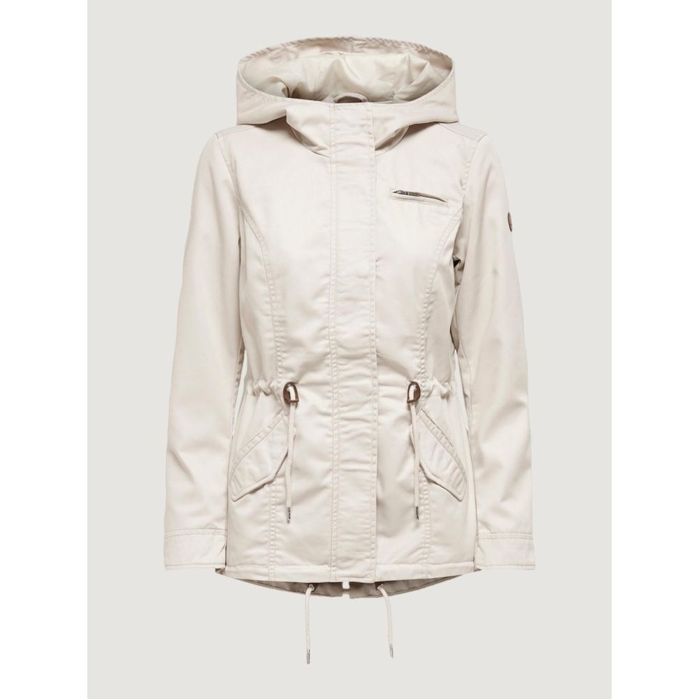 Only Beige Polyester Jackets & Coat -   -  Only.