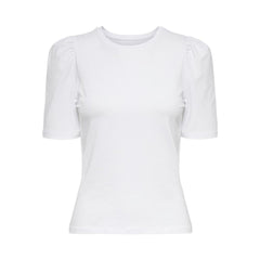 Only White Cotton T-Shirt -   -  Only.