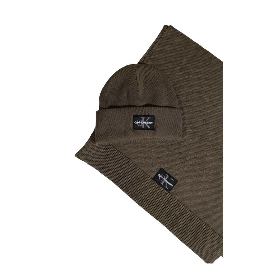 Calvin Klein Jeans Brown Cotton Scarf -   -  Calvin Klein Jeans.