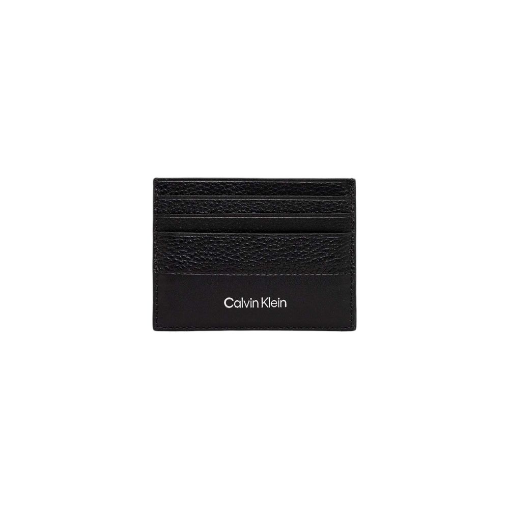 Calvin Klein Black Leather Cardholder -  Wallets for Men -  Calvin Klein.