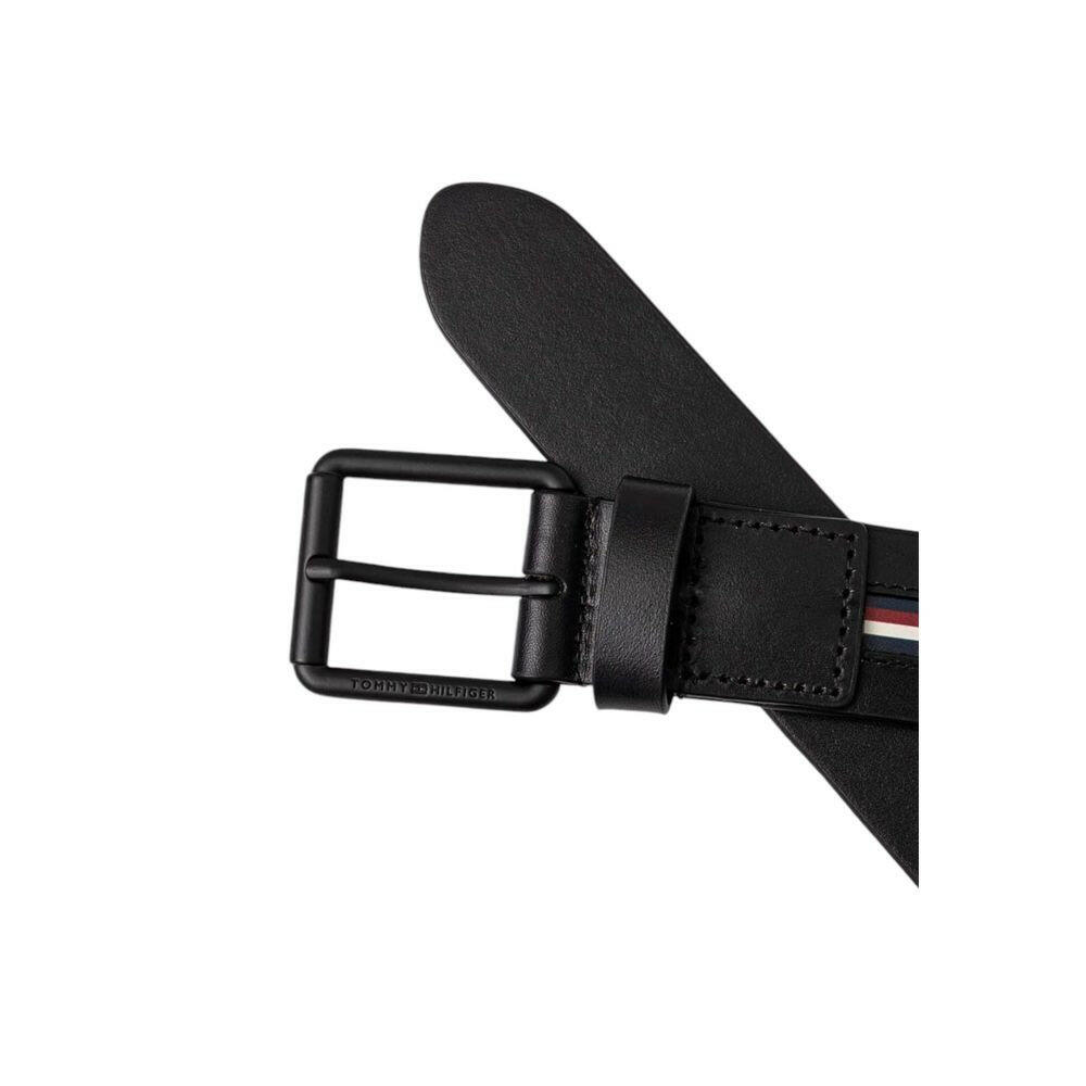 Tommy Hilfiger Black Leather Belt -   -  Tommy Hilfiger.