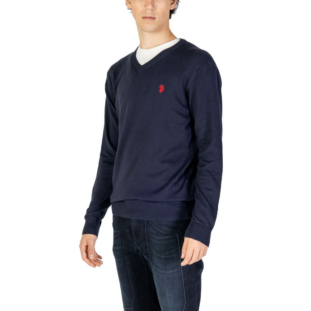 U.S. POLO ASSN. Blue Cotton Sweater -   -  U.S. POLO ASSN..
