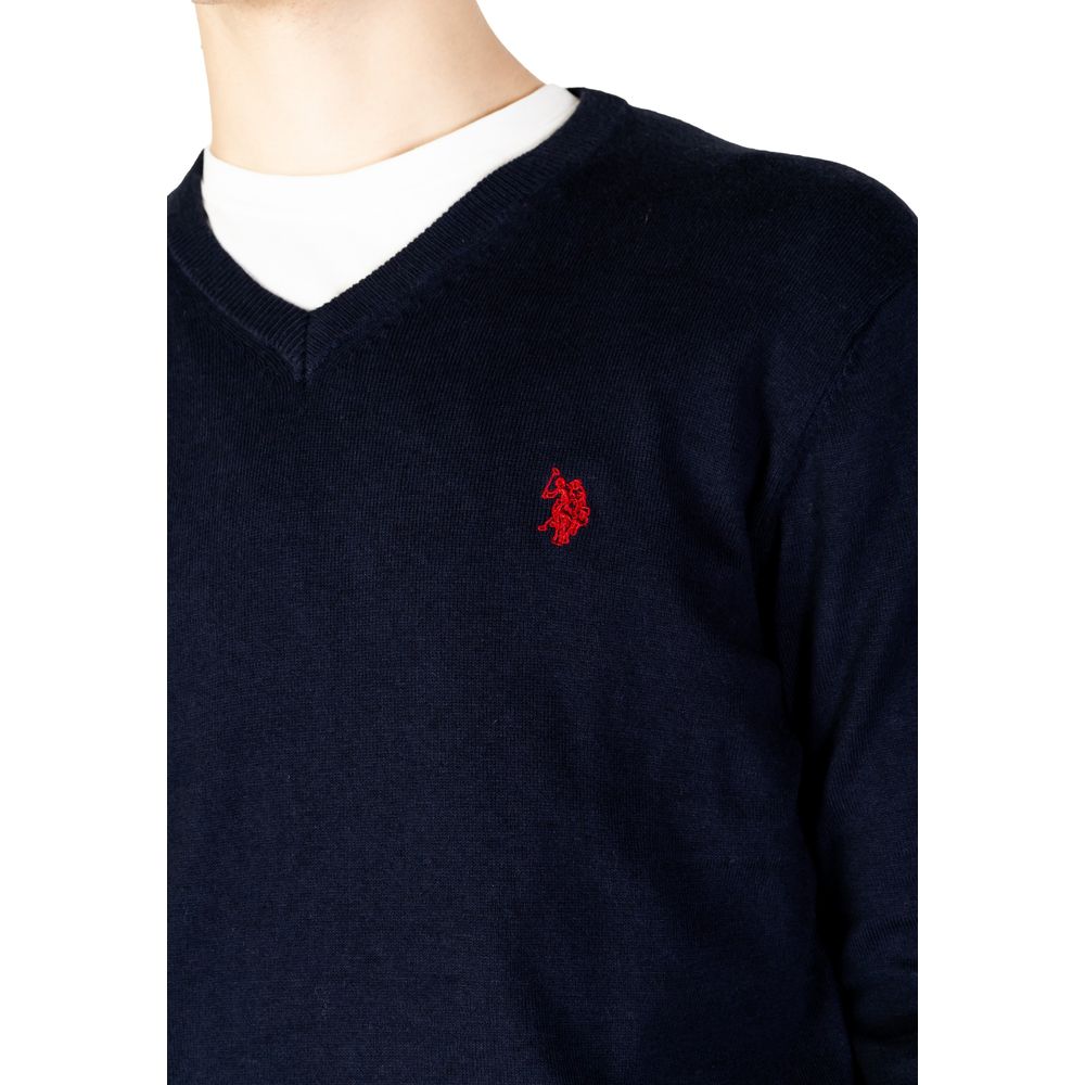 U.S. POLO ASSN. Blue Cotton Sweater -   -  U.S. POLO ASSN..