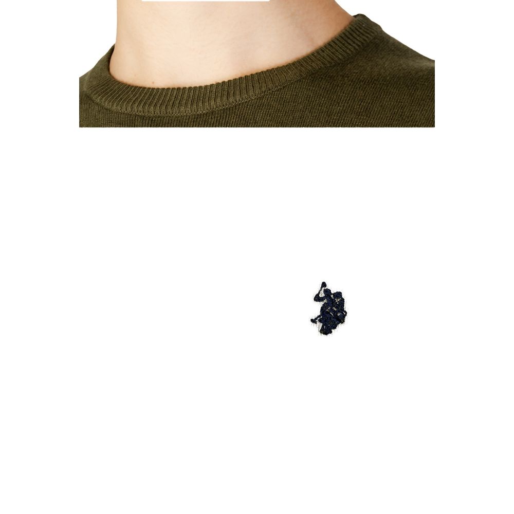 U.S. POLO ASSN. Green Cotton Sweater -   -  U.S. POLO ASSN..