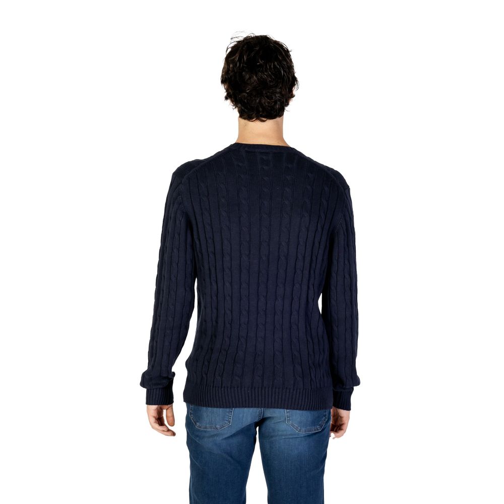U.S. POLO ASSN. Blue Cotton Sweater -   -  U.S. POLO ASSN..