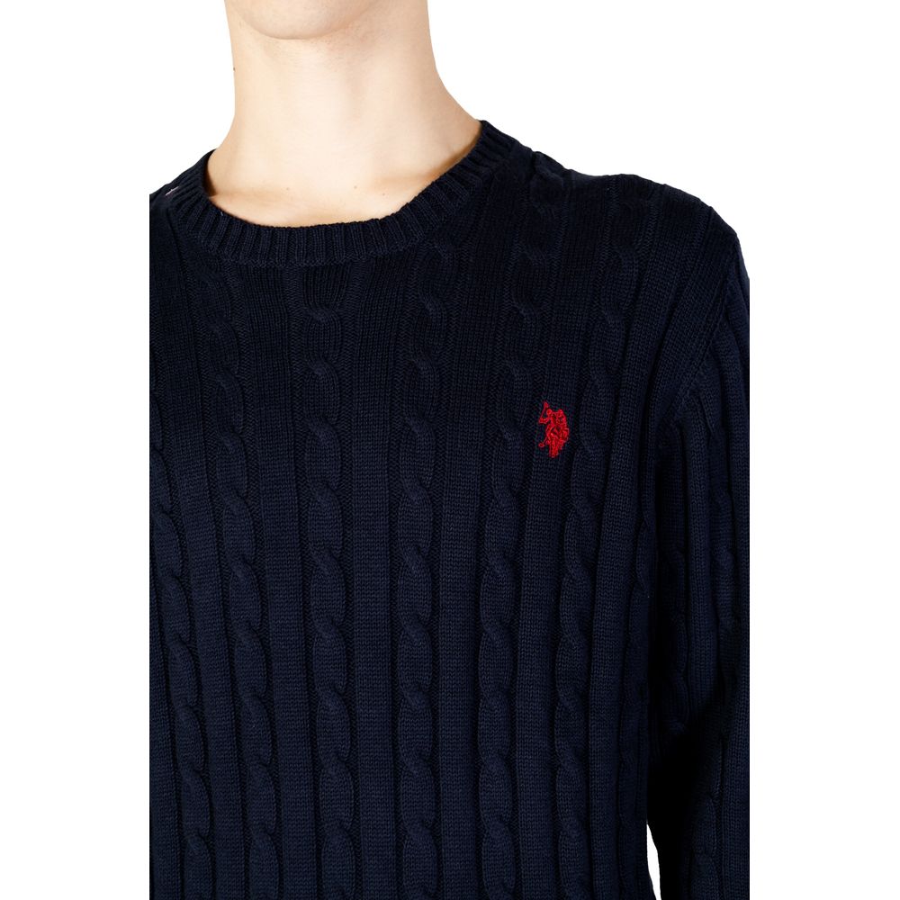 U.S. POLO ASSN. Blue Cotton Sweater -   -  U.S. POLO ASSN..