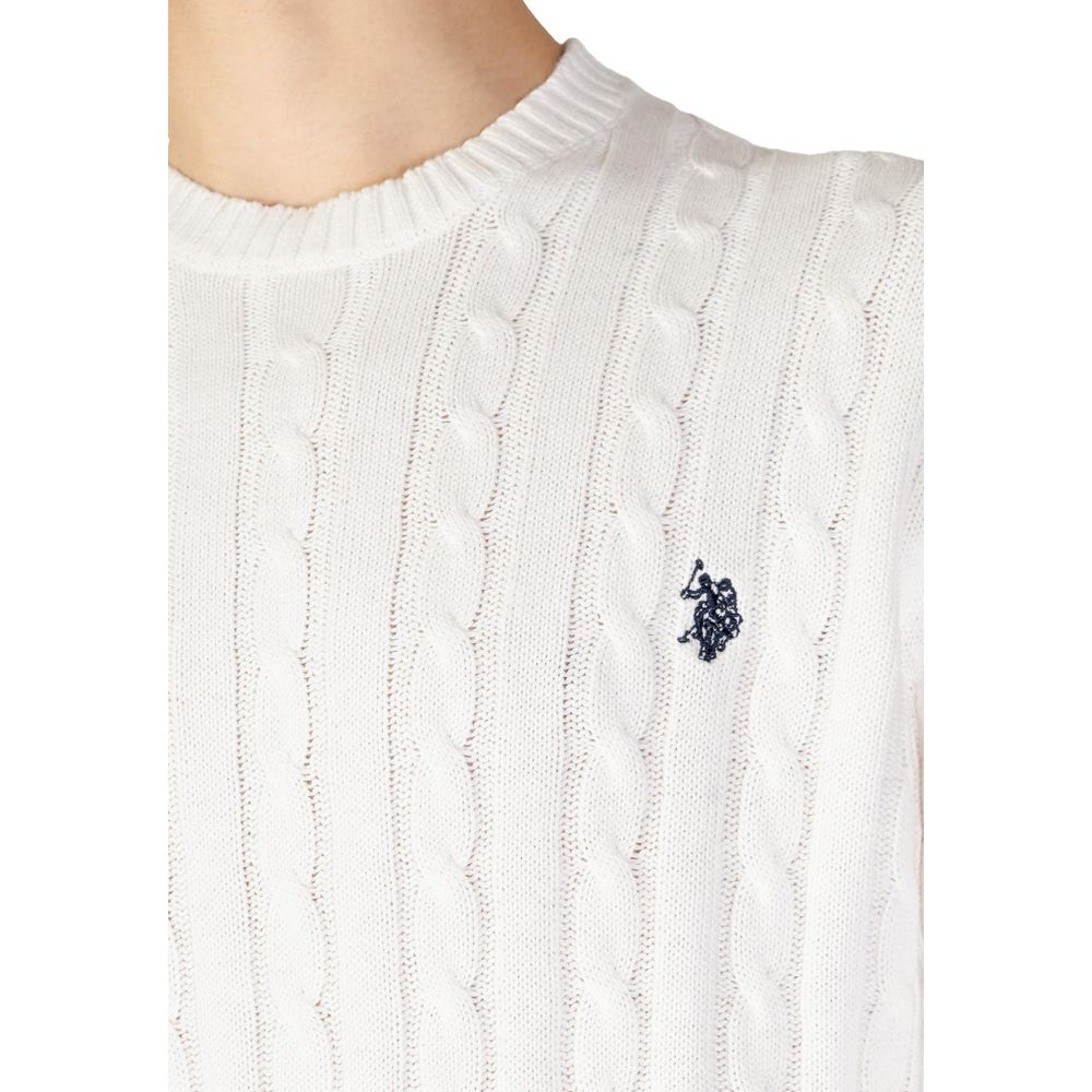 U.S. POLO ASSN. White Cotton Sweater -   -  U.S. POLO ASSN..