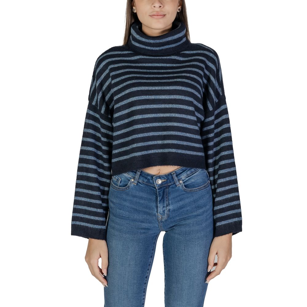 Only Blue Marabou Sweater -   -  Only.