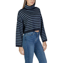 Only Blue Marabou Sweater -   -  Only.