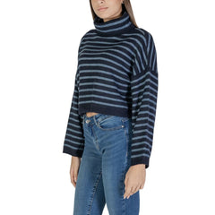 Only Blue Marabou Sweater -   -  Only.
