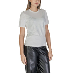 Only White Cotton T-Shirt -   -  Only.